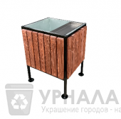 Урна уличная Элегант с пепельницей