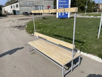 Скамейка для Раздевалки с вешалкой