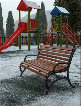 Скамейка Комфорт с подлокотником 2 метра